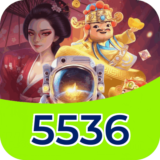 Interface do aplicativo 5536 mostrando jogos disponíveis no iOS e Android